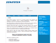 Tablet Screenshot of 2006.szafetex.pl